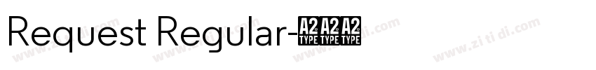 Request Regular字体转换